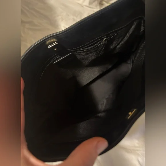 Authentic Gucci black/gray logo canvas shoulder bag - Picture 11 of 17